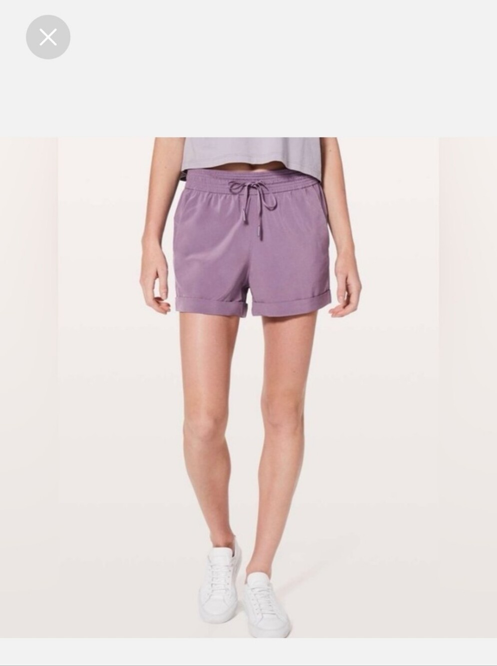 lululemon athletica Lavender Drawstring Athletic Shorts
